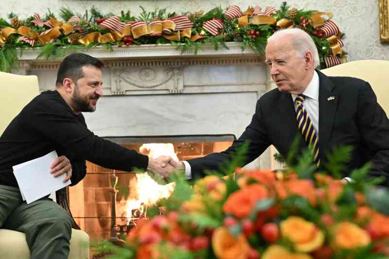 El presidente Biden recibió al presidente Zelensky en la Casa Blanca en diciembre